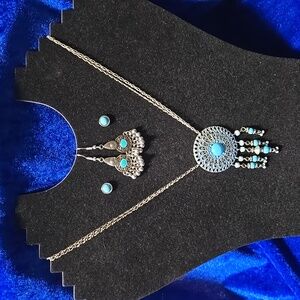 Turquoise Necklace & Earring Set